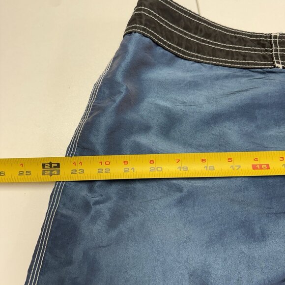 Vintage Quiksilver Board Shorts Swim Trunks Mens 38 Blue Y2K 90s - Picture 8 of 11